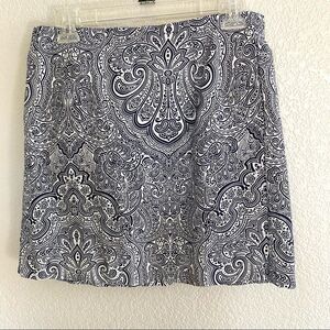 Women's Tommy Hilfiger Canvas Pull-on Skirt Size 4 Blue/White